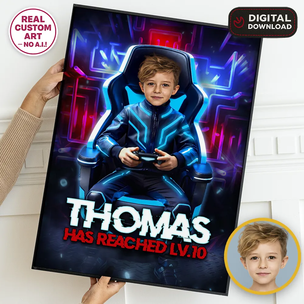 Personalized Gamer Birthday Welcome Sign – Custom Video Game Theme Party Decoration – Delivered in 24h – Digital File 1 Personalized Gamer Birthday Welcome Sign – Custom Video Game Theme Party Decoration – Delivered in 24h – Digital File