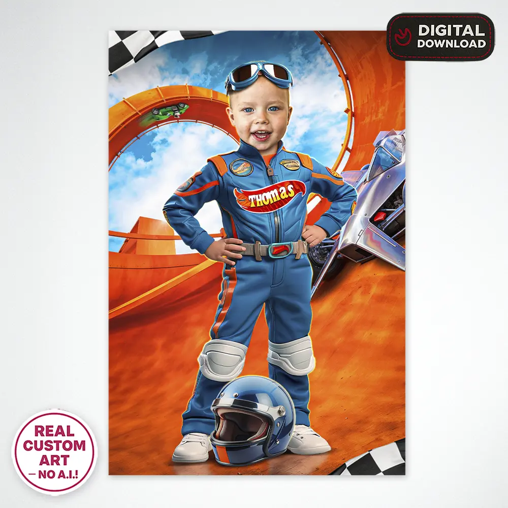 Custom Race Car Birthday Welcome Sign – Personalized Speed Party Decoration With Photo – Delivered in 24h – Digital File 4 Custom Race Car Birthday Welcome Sign – Personalized Speed Party Decoration – Delivered in 24h – Digital File