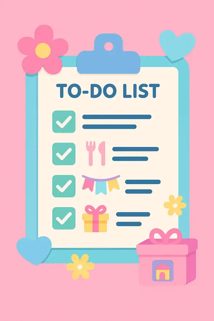 Party planning checklist for Barbie birthday party
