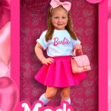 Custom digital birthday invitation – doll box – real order completed for a client by Alice Magic Party