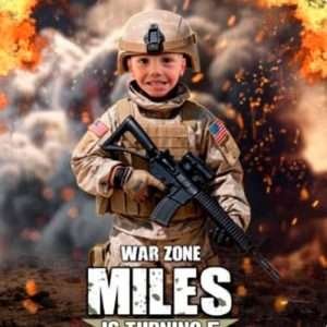 Personalized Doll Box Birthday Invitations & Party Decorations 44 Customer review — Duty/Action theme