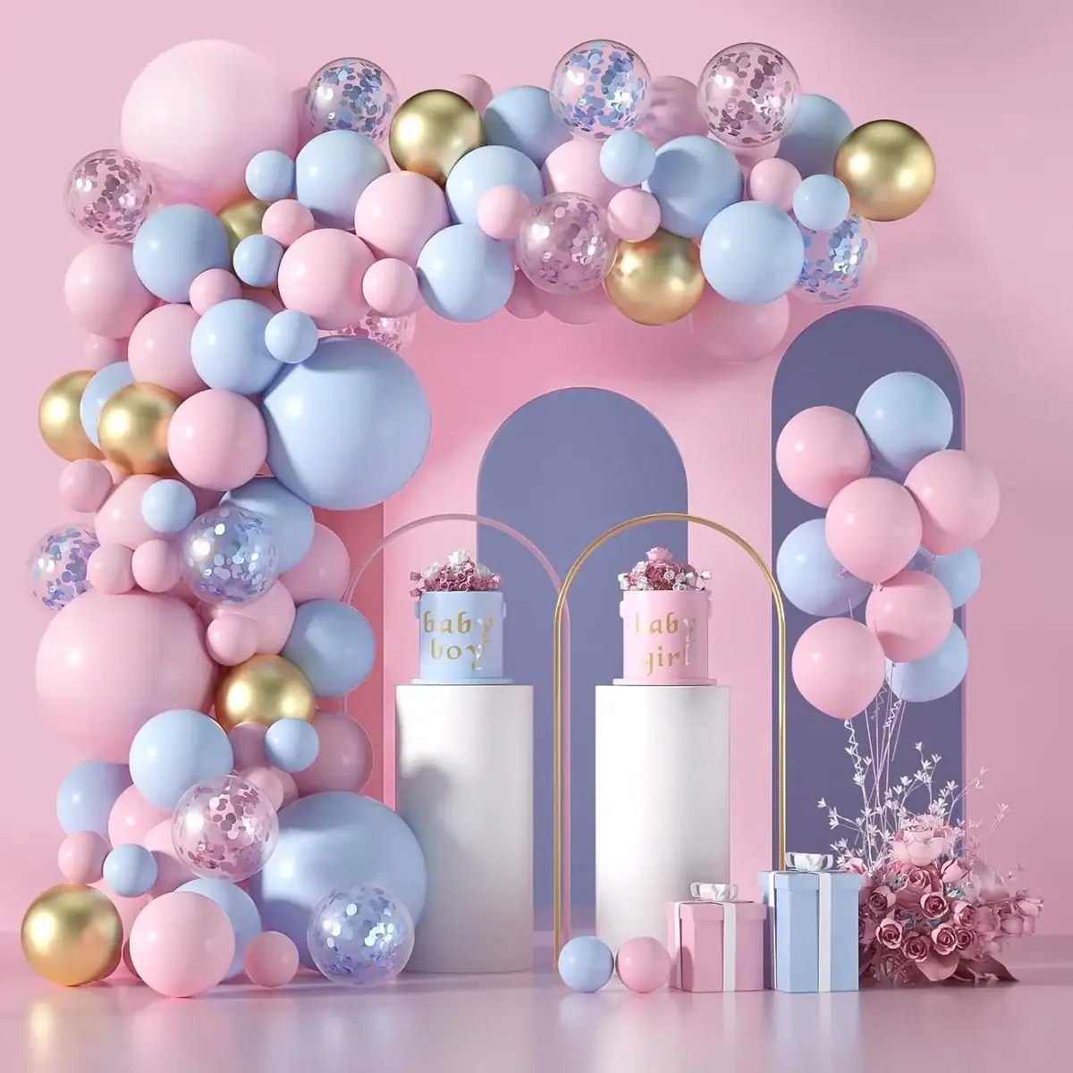 Balloon garland and party decoration