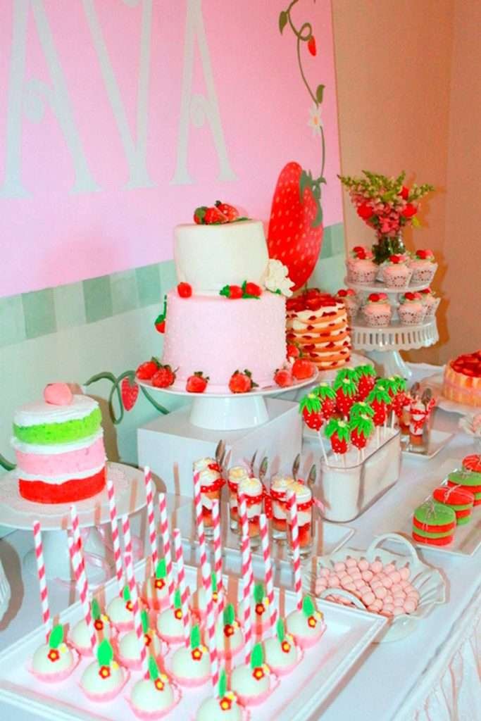 Best First and Second Birthday Party Ideas for Boys and Girls 124 Berry sweet strawberry birthday party ideas