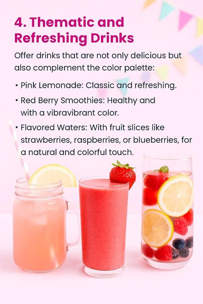 The 'Doll Box Birthday' Party for 1 and 2-Year-Olds 10 Pink lemonade and berry drinks