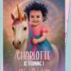 Personalized Baby Unicorn Photo Birthday Invitation – Custom Magical Party Design – Made to Order Digital File 3 personalized baby girl unicorn birthday photo invitation and party decorations birthday baby girls