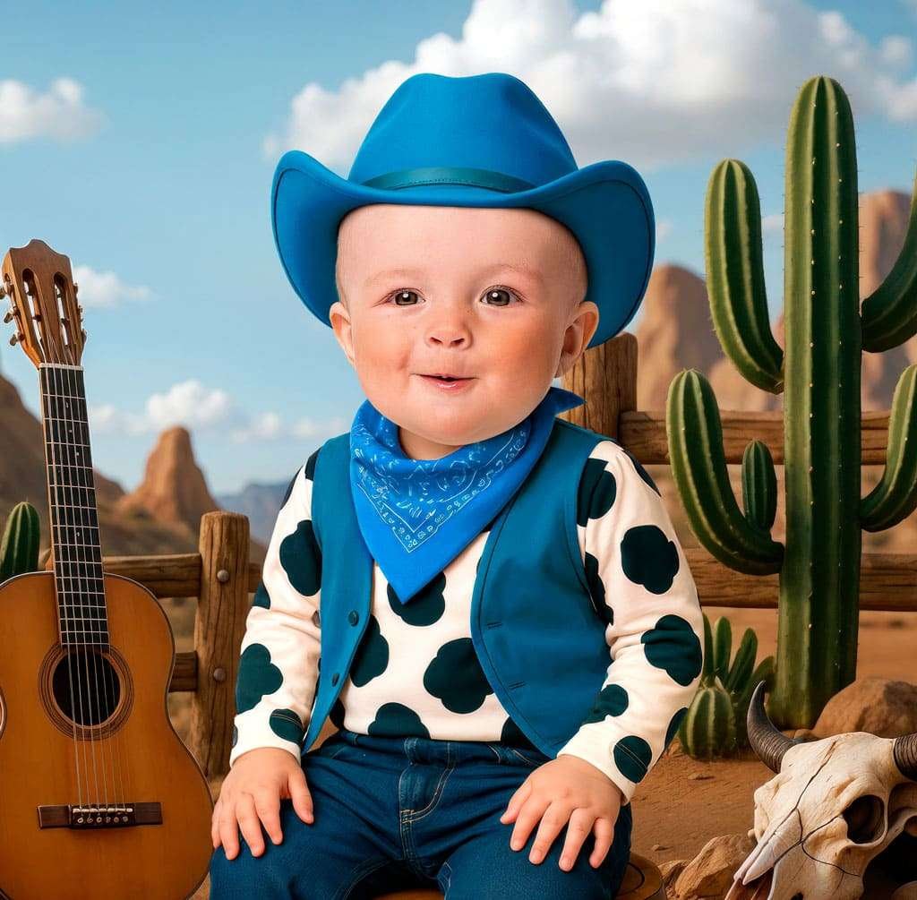 First Rodeo Birthday Party Ideas and Printable Decorations with Photo