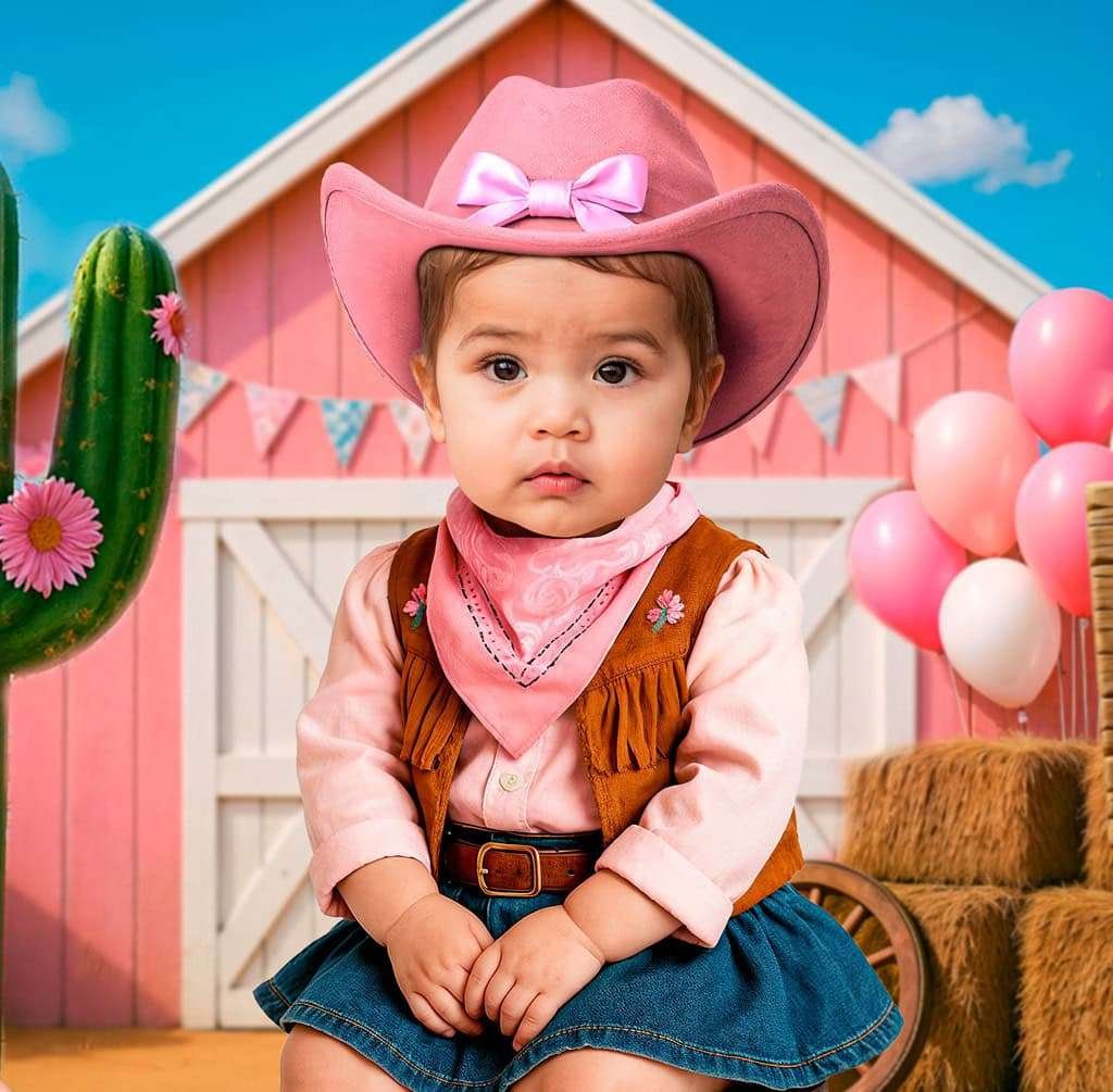 First Rodeo Birthday Party Ideas and Printable Decorations with Photo