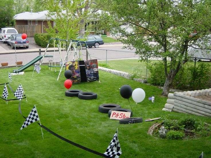 Pit Stop Challenge birthday activity for Growing Up Two Fast theme