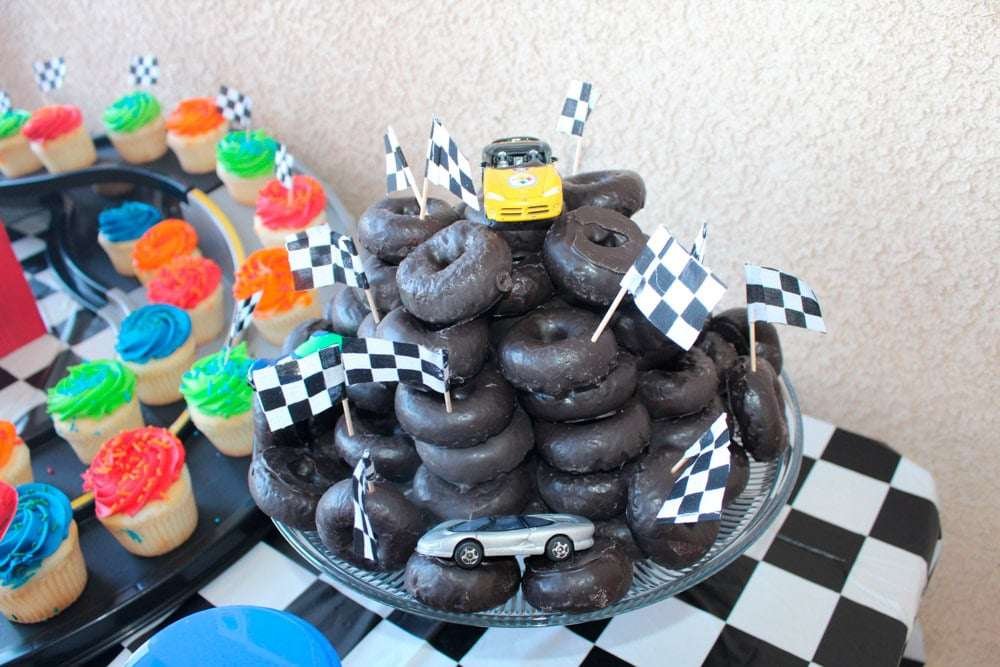 Best First and Second Birthday Party Ideas for Boys and Girls 87 Race car themed second birthday, 2 fast 2 curious birthday party ideas