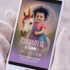 Personalized Baby Unicorn Photo Birthday Invitation – Custom Magical Party Design – Made to Order Digital File 4 unicorn birthday invitation girls birthday party deco baby girl unicorn party