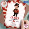 Personalized Circus Ringmaster Birthday Invitation with Photo – Big Top Theme – Custom Carnival Party Design – Delivered in 24h – Digital File 2 Personalized Circus Ringmaster Birthday Invitation with Photo