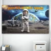 Custom Astronaut Birthday Banner – Space Theme Party Decoration – Delivered in 24h – Digital File 4 custom astronaut birthday banner with photo astronaut party decoration