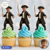 Personalized Pirate Cupcake Toppers – Birthday Party Decoration – Delivered in 24h – Digital File 2 Personalized Pirate Cupcake Toppers – Birthday Party Decoration – Delivered in 24h – Digital File