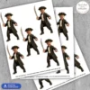 Personalized Pirate Cupcake Toppers – Birthday Party Decoration – Delivered in 24h – Digital File 4 custom pirate birthday photo cupcake toppers pirate party decor kids