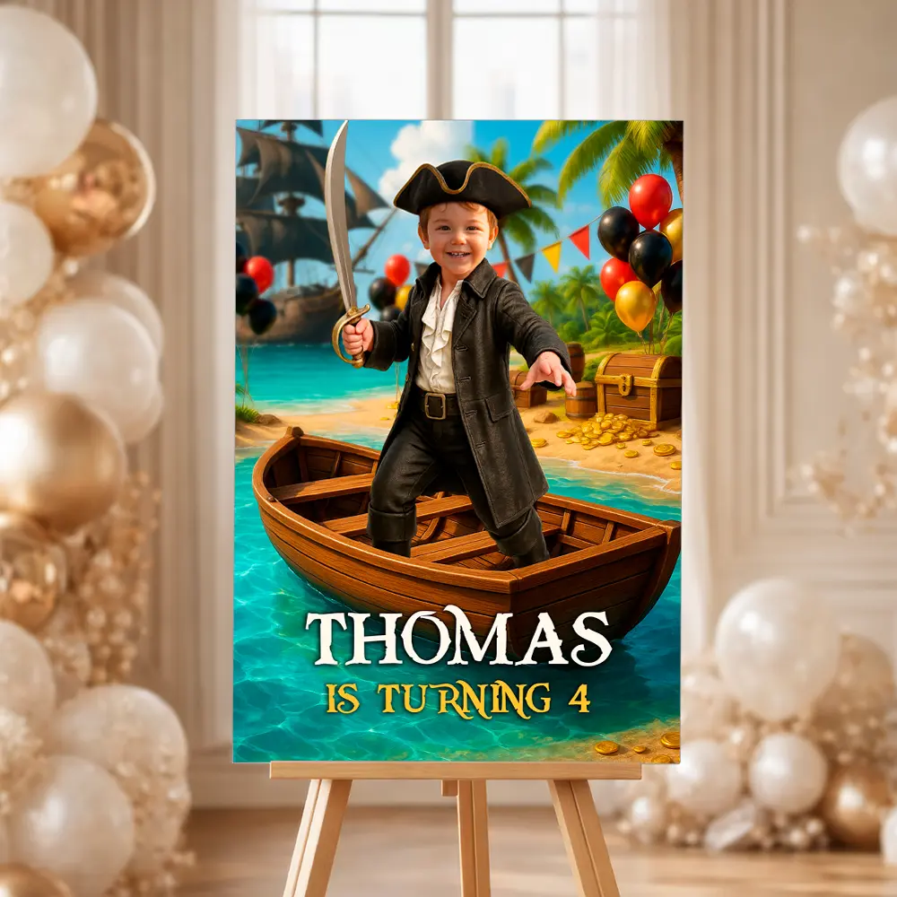 Personalized Pirate Birthday Welcome Sign – Custom Pirate Party Decoration – Delivered in 24h – Digital File 3 Personalized Pirate Birthday Welcome Sign – Custom Pirate Party Decoration – Delivered in 24h – Digital File