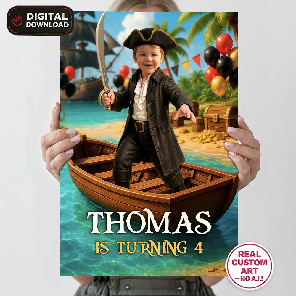 Personalized Pirate Birthday Welcome Sign – Custom Pirate Party Decoration – Delivered in 24h – Digital File 2 Personalized Pirate Birthday Welcome Sign – Custom Pirate Party Decoration – Delivered in 24h – Digital File