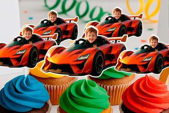 Personalized 2 Fast 2 Curious birthday invitation with photo