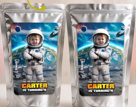 Astronaut Capri Sun labels