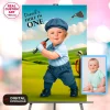Blue Golf Birthday Welcome Sign | Hole in One Party 4 Personalized Blue Golf Birthday Welcome Sign – Hole in One Theme – Custom Party Decoration – Delivered in 24h – Digital File