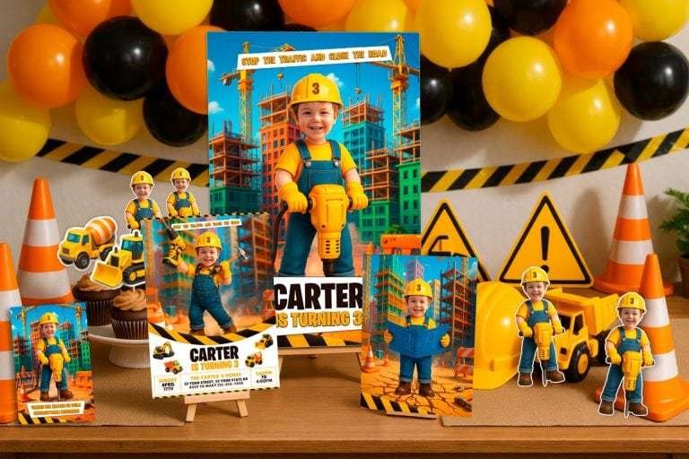 Construction birthday parties ideas and party decorations