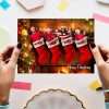 Personalized Family Christmas Stocking Photo Card – Custom Holiday Greeting – Delivered in 24h – Digital File 3 Personalized Family Christmas Stocking Photo Card – Custom Holiday Greeting – Digital File