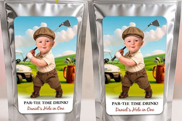 Hole-in-One Drink Pouches / Capri Sun Labels