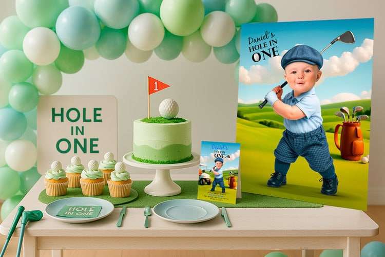 Why choose a Hole in One birthday theme