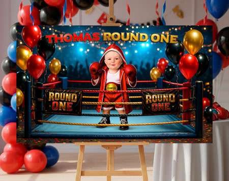 Round One Banners — high-impact photo banners for your party space