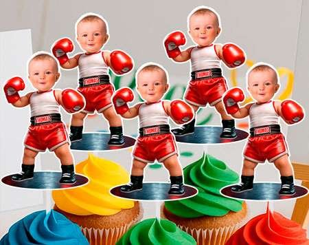 Round One Cupcake Toppers — instant dessert wow with mini champs