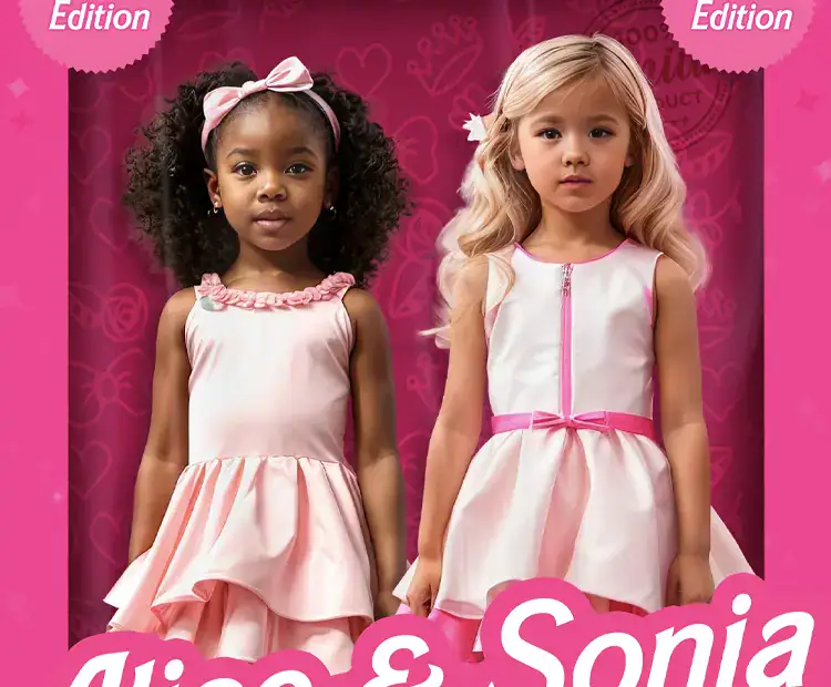 Barbie-inspired doll box theme with pink glam moments