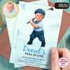 Blue Golf Birthday Invitation | Minimal Hole in One Photo Invite 2 Personalized Blue Golf Birthday Invitation – Hole in One Theme – 1st Birthday Photo Invite for Boys – Delivered in 24h – Digital File