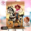 Custom Cowgirl Baby Birthday Portrait with Photo – Cowgirl Birthday Decoration – Delivered in 24h – Digital File 4 Custom Cowgirl Baby Birthday Portrait with Photo – Cowgirl Birthday Decoration – Delivered in 24h – Digital File