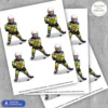 Custom Ice Hockey Cupcake Toppers – Hockey Birthday Party Decorations – Delivered in 24h – Digital File 4 custom hockey Birthday cupcake toppers boys birthday hockey deco with photo 1