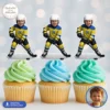 Custom Ice Hockey Cupcake Toppers – Hockey Birthday Party Decorations – Delivered in 24h – Digital File 2 Custom Ice Hockey Cupcake Toppers – Hockey Birthday Party Decorations – Delivered in 24h – Digital File