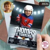 Personalized Ice Hockey Photo Invitation – Custom Sports Invitation – Delivered in 24h – Digital File 2 Personalized Ice Hockey Photo Invitation – Custom Sports Invitation – Delivered in 24h – Digital File