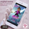 Personalized Baby Girl Surfing Birthday Invitation | The Big One First Birthday Photo Invite 5 Personalized Baby Girl Surfing Birthday Invitation – Custom The Big One Party Invitation – Delivered in 24h – Digital File