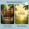 Personalized Wild One Twins & Siblings Birthday Invitation with Photo – Delivered in 24h – Digital File 4 personalized baby wild one birthday invitation with photo for boys and girls baby birthday jungle party siblings 1st twins party