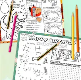 Dinosaurs Birthday Invitations 15 Dinosaur Coloring Pages and activity placemats
