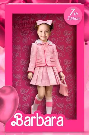 Personalized Doll Box Birthday Invitations & Party Decorations 15 Classic Outfit – Pastel (vertical)