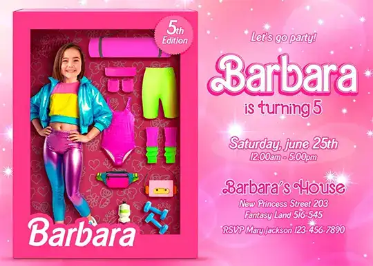 Collage of Doll Box Birthday styling ideas