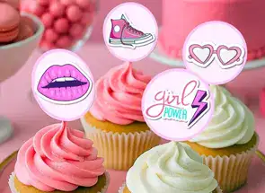 Doll Box Cupcake Toppers