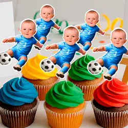 Sports cupcake toppers