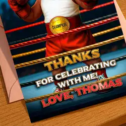 Sports thank you cards