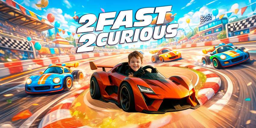 Custom Two Fast birthday banner design example (personalized style)