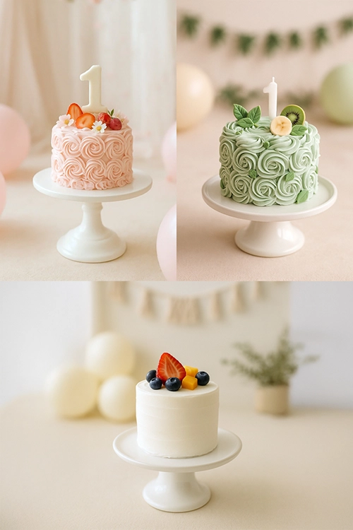 Cute smash cake ideas for first birthday photos