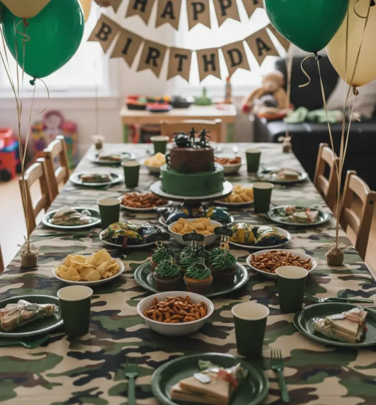 Military Style Birthday Party Ideas & Decorations