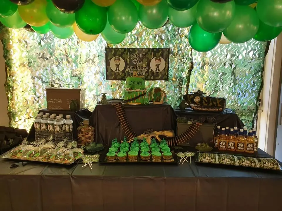 Budget friendly army themed birthday ideas