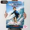 Surf Photo Welcome Sign – Custom Surf Party Decoration – Delivered in 24h – Digital File 3 custom surf kids birthday photo welcome sign ocean birthday party decor water sports party kids