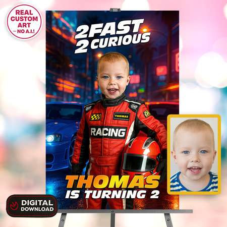 Personalized Two Fast welcome sign