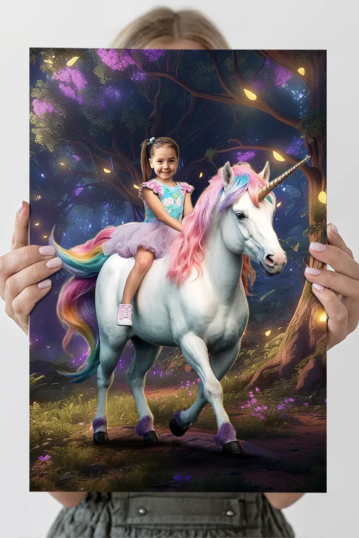 Personalized Unicorn Portrait for Kids – Custom Magical Fantasy Artwork – Delivered in 24h – Digital File 2 Personalized Unicorn Portrait for Kids – Custom Magical Fantasy Artwork – Delivered in 24h – Digital File